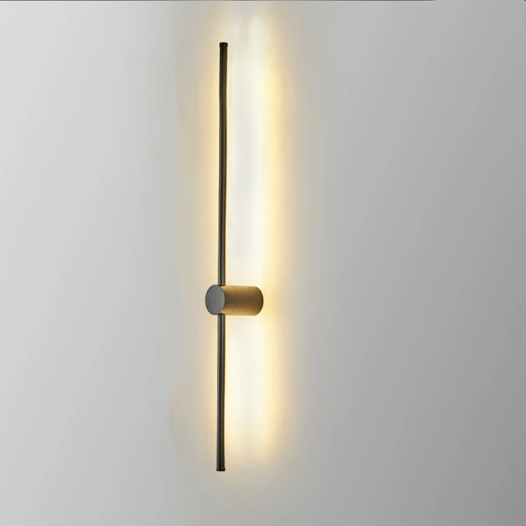 Minimalist Line Wall Lamp Modern Aisle Living Room Tv Background Wall Bedroom Bedside Led Long Strip Vintage Wall Lamp