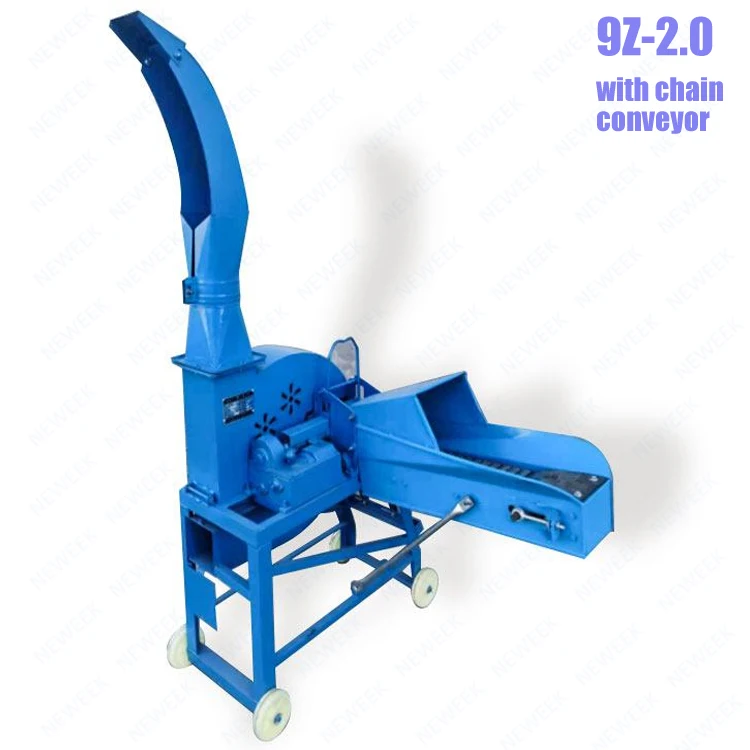 NEWEEK Africa PTO Driven Straw Softening Cattle Feed Forage hay Grass Chopper Chaff Cutter Machine