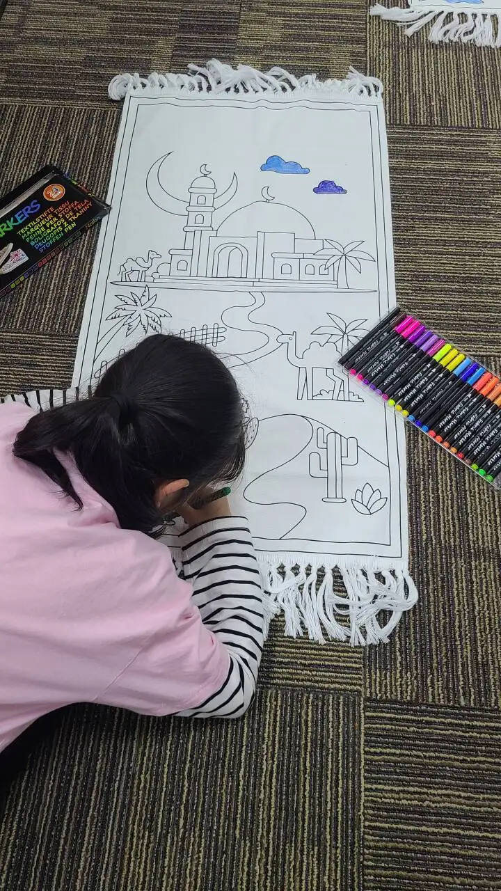 padded prayer mats Kids sejadah islamic prayer rug