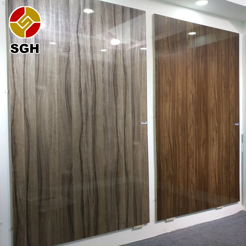 Best Quality UV Faced High Gloss Melamine laminated MDF HDF Boards 12mm 15mm 18mm For Furniture