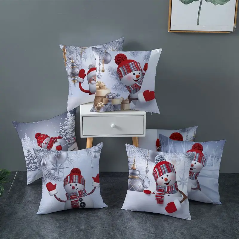 Factory direct sales Everyday Christmas Festival Living Room Decor Crocheted 100% Cotton Pillow Cover