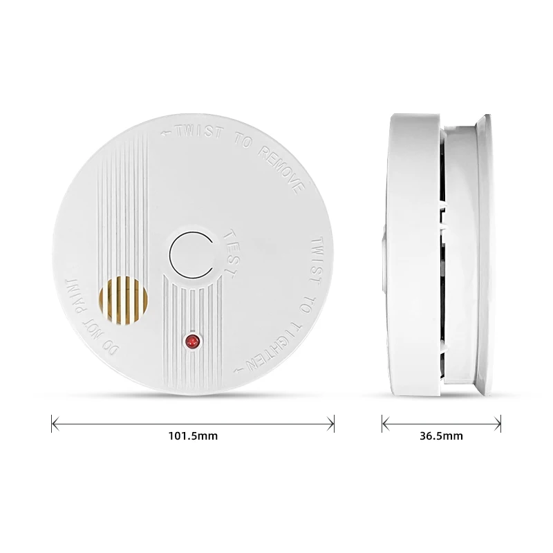 Hotel Shops Wireless Home Security Smoke System 85Db Independent Photoelectric Fire Alarm Smoke Detector En14604
