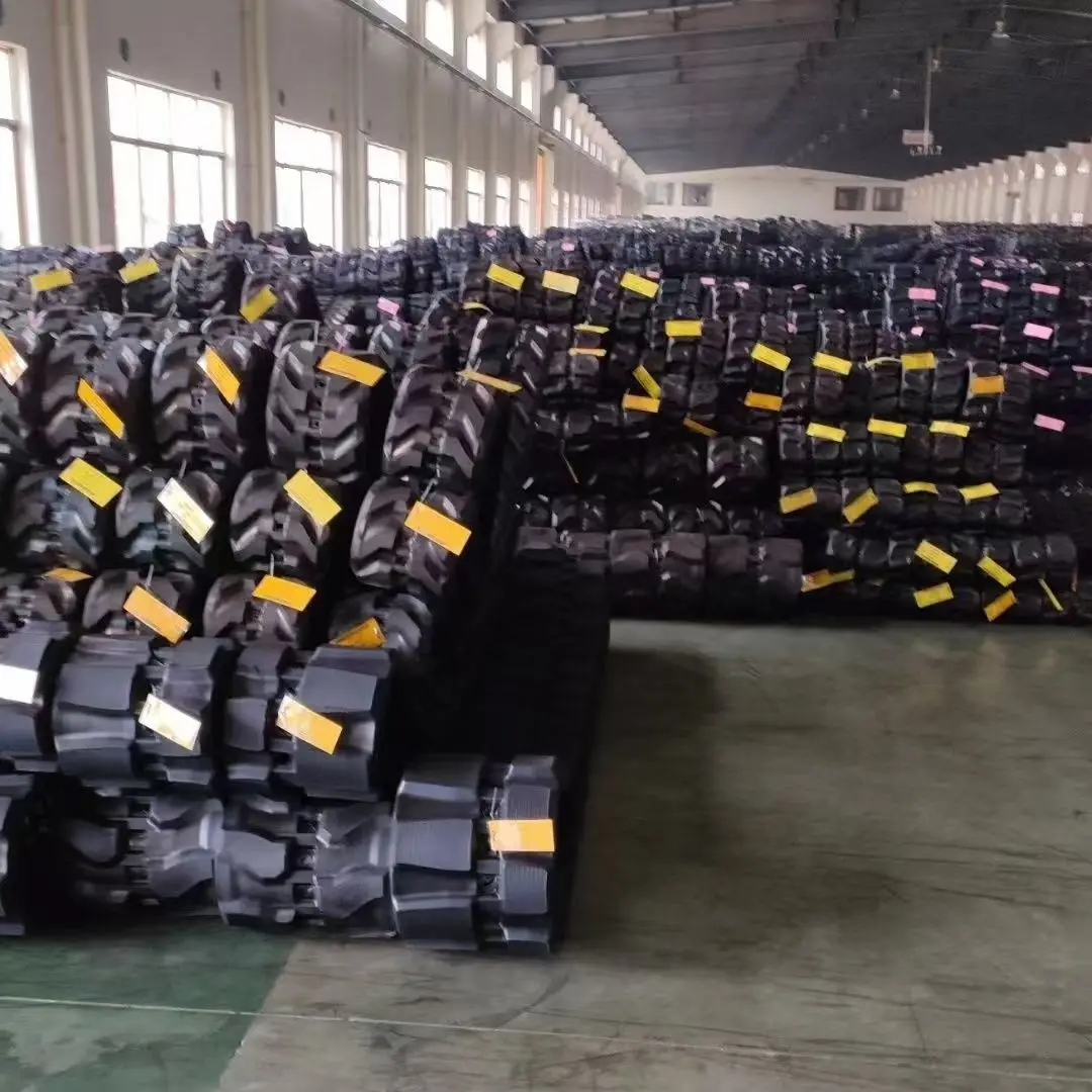 Track Undercarriage Spare Parts Rubber Track  for Mini Excavator and Robot