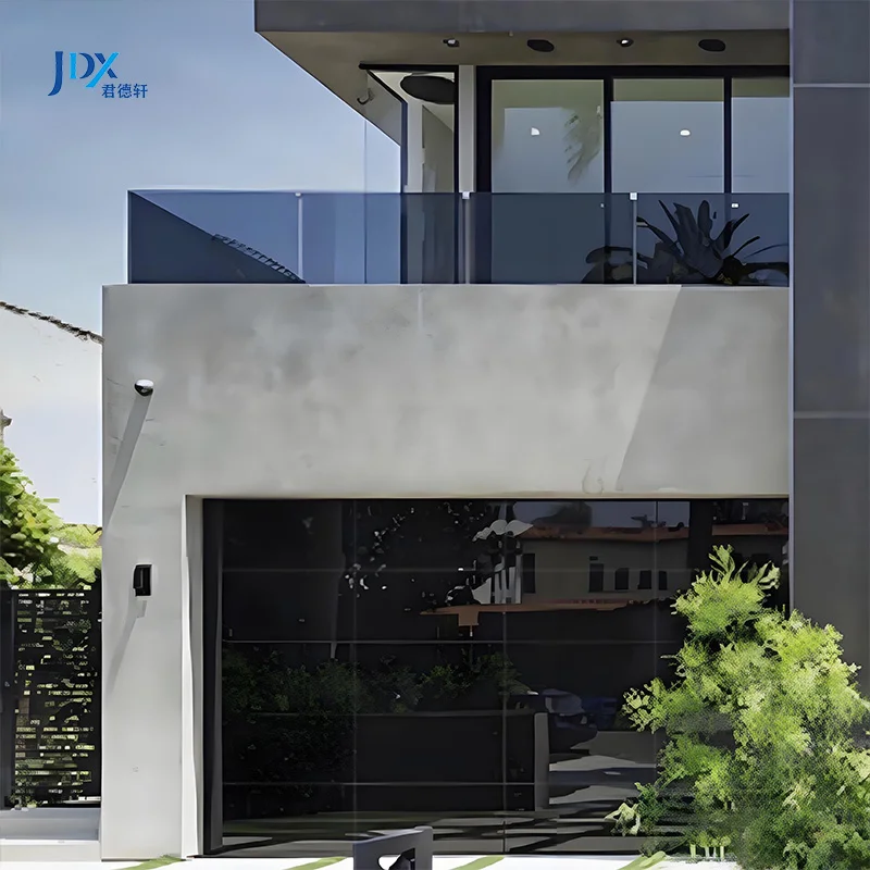 Automatic Aluminum Garage Door Glass Frameless 8X8 Glass Garage Doors Insulated 16 X 7
