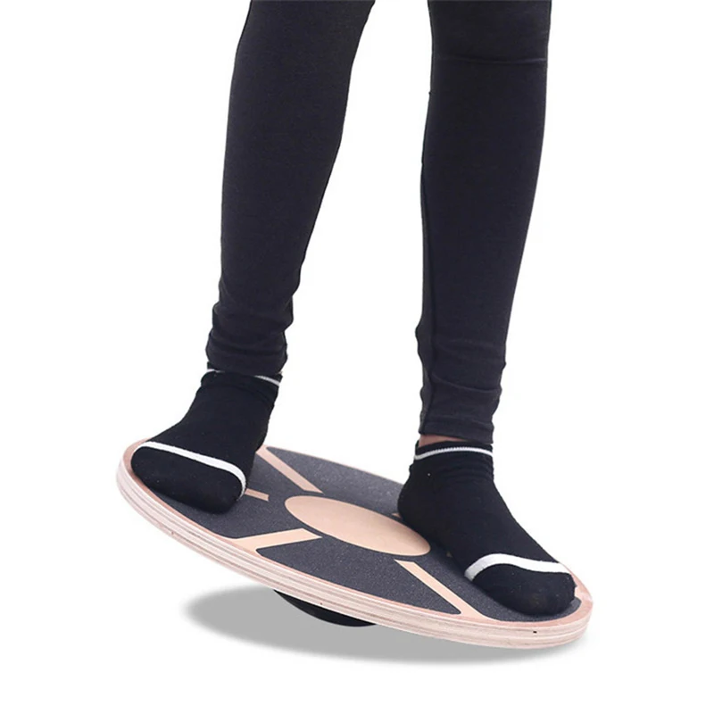 Exercise Boards Waist Double Extensor Twist Fitness Wobble Wooden Yoga Balance Board