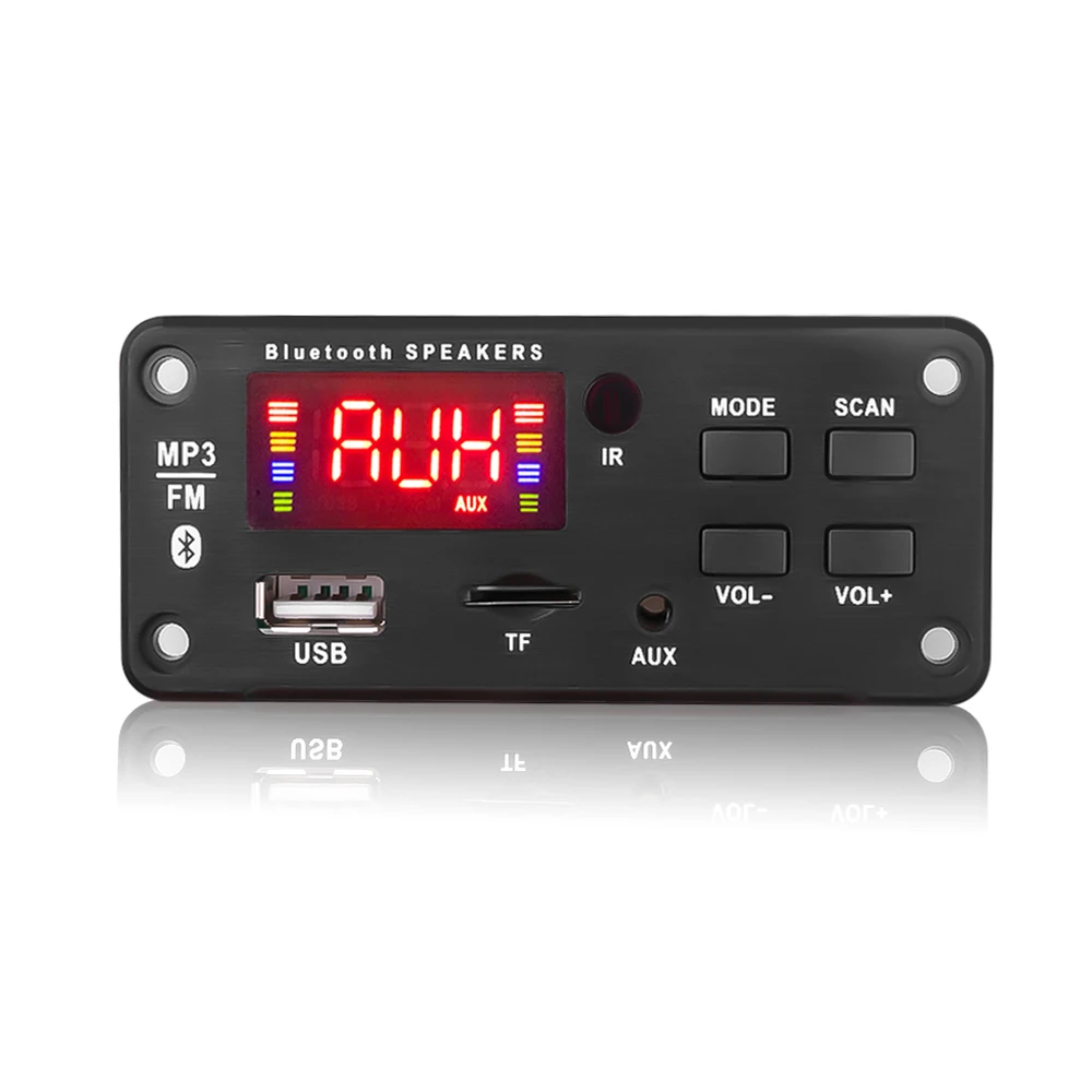 Digital Audio Player USB SD FM AUX Music Wireless MP3 Big Color LED Decoder Board Module