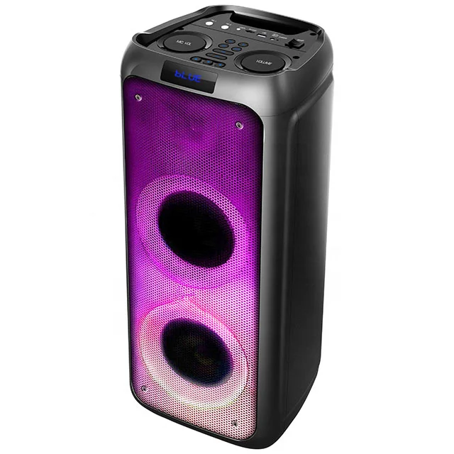 Temeisheng TMS-505 двойной 5,5 дюймов RGB светодиодный динамик для вечеринок, записи, YouTube, Tiktok Встроенная тележка