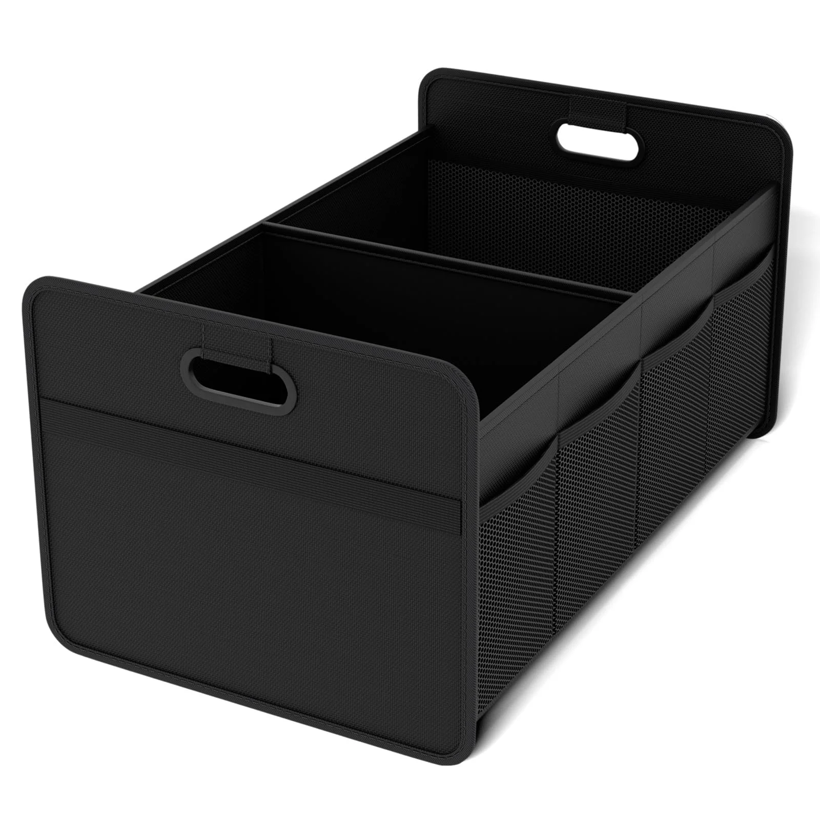 2024 New QQgift Wholesale OEM Custom Black Small Foldable Car Trunk Organizer For Car Automotive Storage With Reinforced Handles
