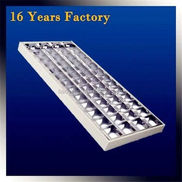 Rational Construction Floor Return Louvers T8 3 bulbs aluminum louver light fixtures