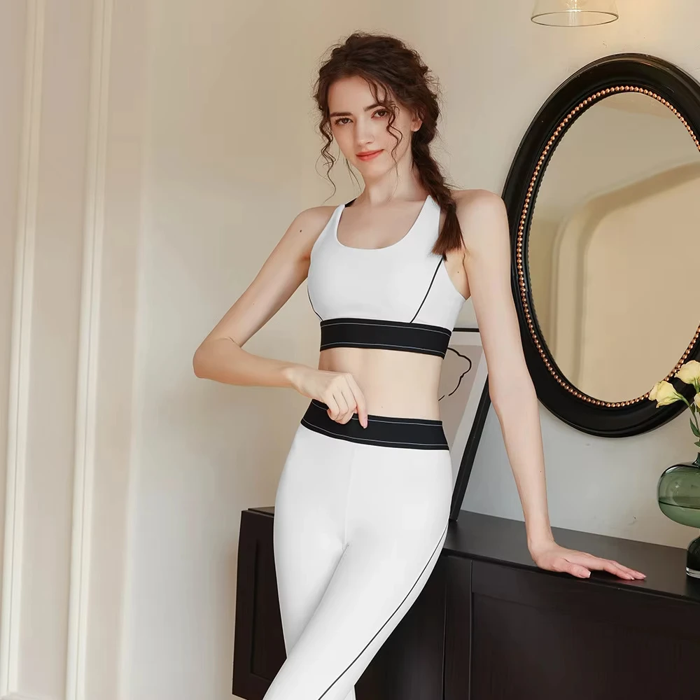 aIo yoga the same female sexy sports underwear high strength adjustable shoulder strap fitness running yoga set