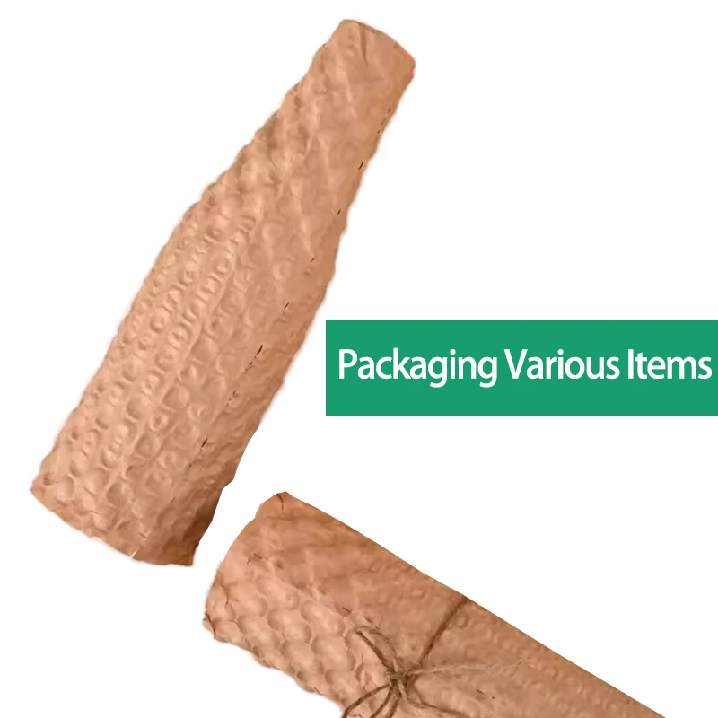 Factory Wholesale Eco Friendly Kraft Air Bubble Paper Pressure Protective Wrapping Roll for Express