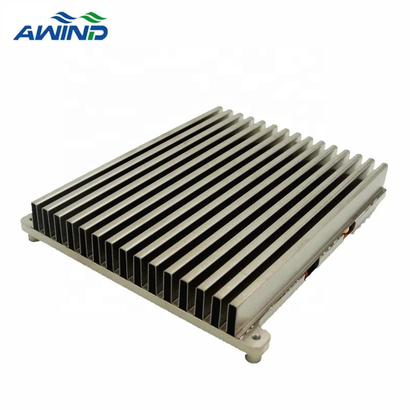 AL6063 board folded stamped fin heatsink 80mm aluminum extrusion folding heat sink copper heat pipe for laptop cpu electronics