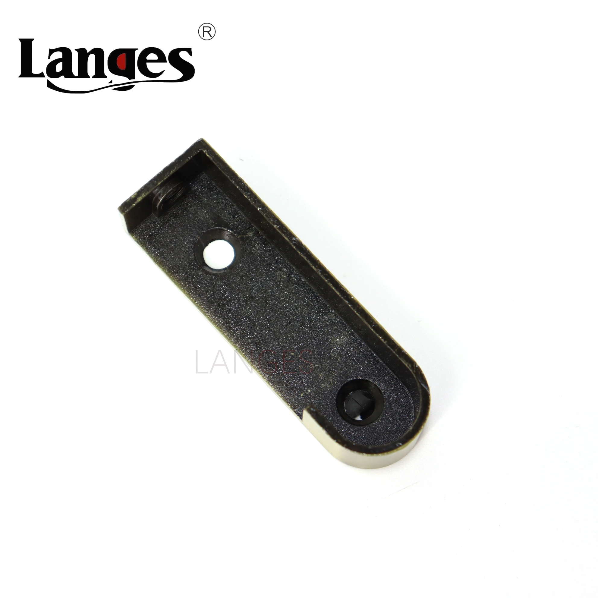 Zinc Alloy Curtain Wardrobe Pipe Flange Closet Support Oval Holder Wardrobe Rod Bracket Diameter 16mm