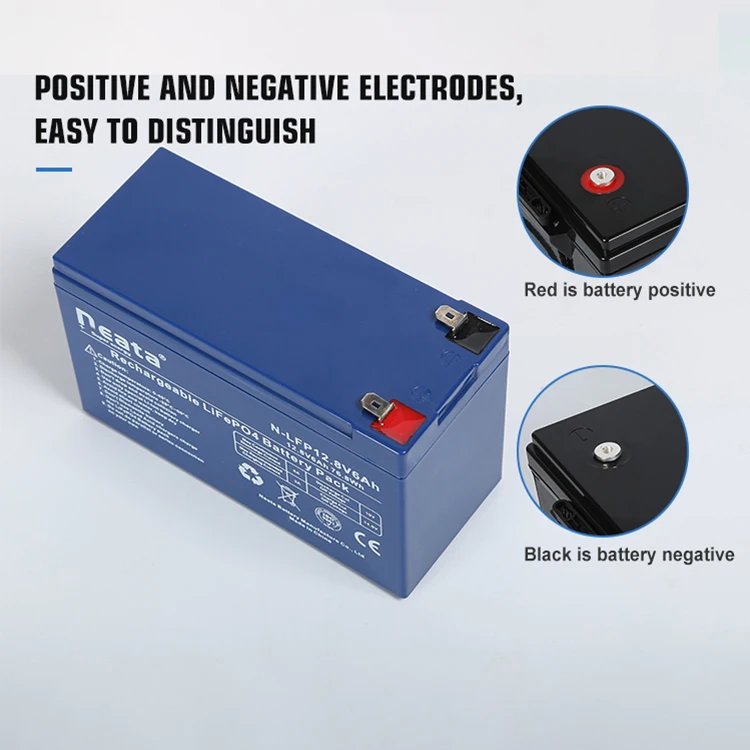 Neata Source Factory Deep Cycle Power Monitor System Long Life LiFePO4 12V 6Ah Lithium Ion Batteries