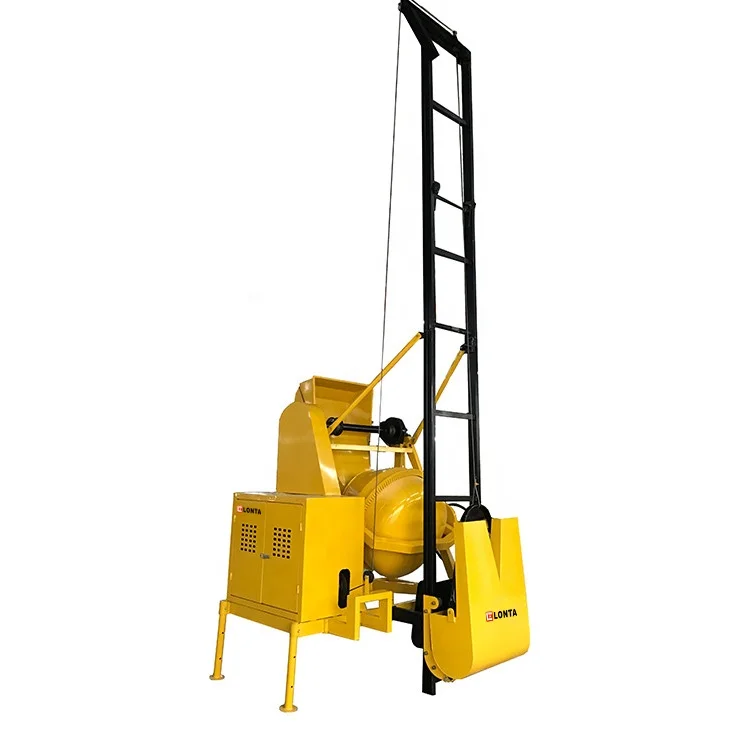 LONTA JH500L 500L 1.5 Bags Lifting Self Loading 10Hp Diesel  Mortar Cement Concrete Mixer Machine Betonniere 500L Concreto