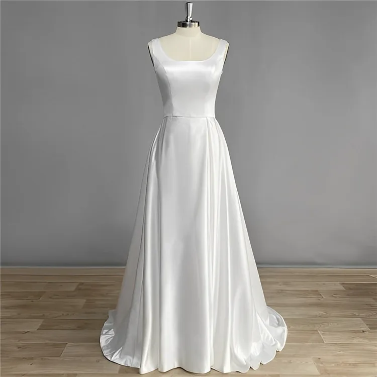 Customized Design Slit And Tail Dress Bridal Wedding Dresses Plus Size Elegant China