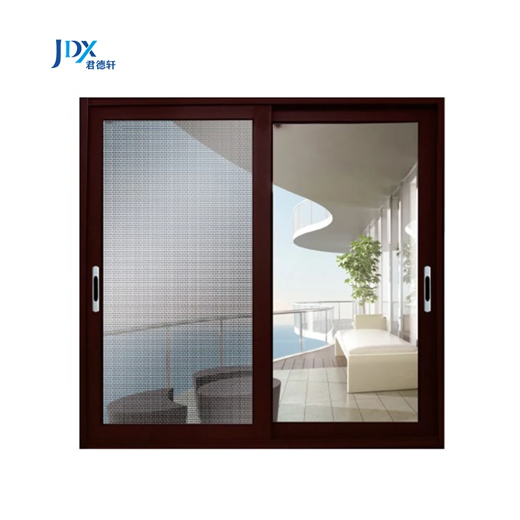Fluorocarbon Coating Thermal Insulation Sliding Polycarbonate Window Sliding Stainless Steel Window with Screen