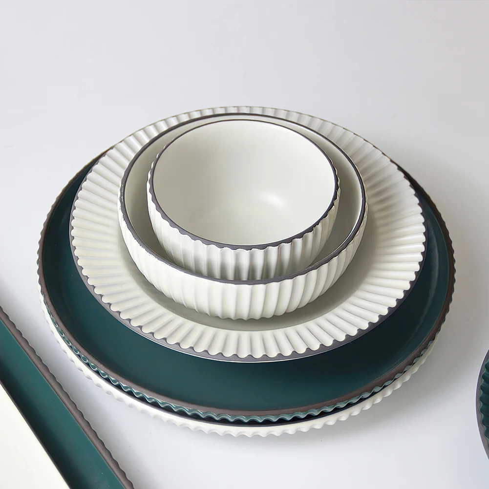 Wholesale china Dinnerware Set Chinaware Plates Bowls Vintage Tableware Set