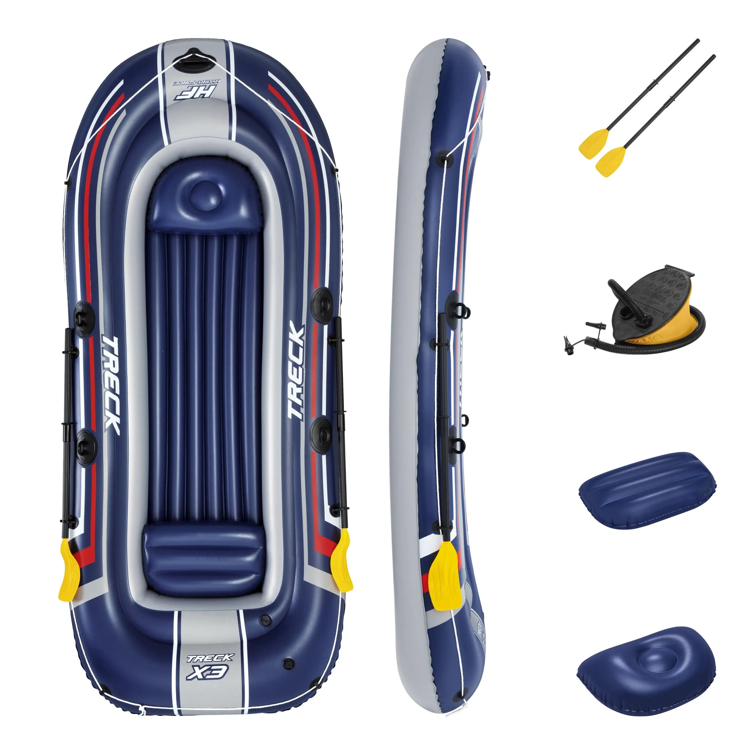 Bestway 61110 надувной каяк Надувное рыболовное каноэ понтонная лодка плот Treck X3 комплект плота
