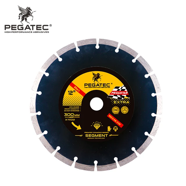 12' 300x22.2x7mm Pegastar Segment diamond cutting blade