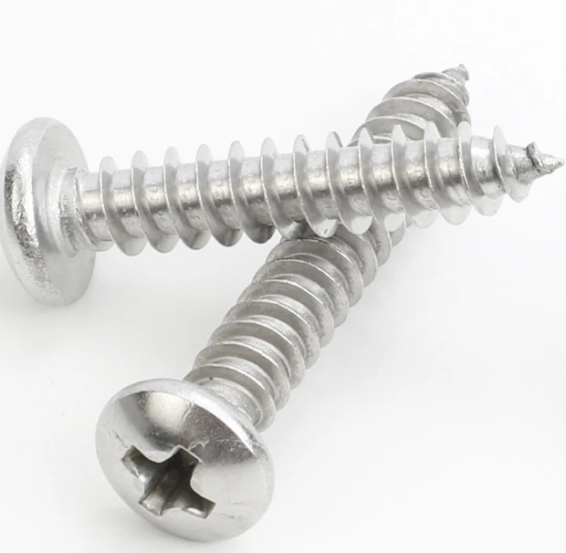 Factory 304Stainless Steel A2 A4 Cross Recessed Truss Head Machine Screws self tapping Screw