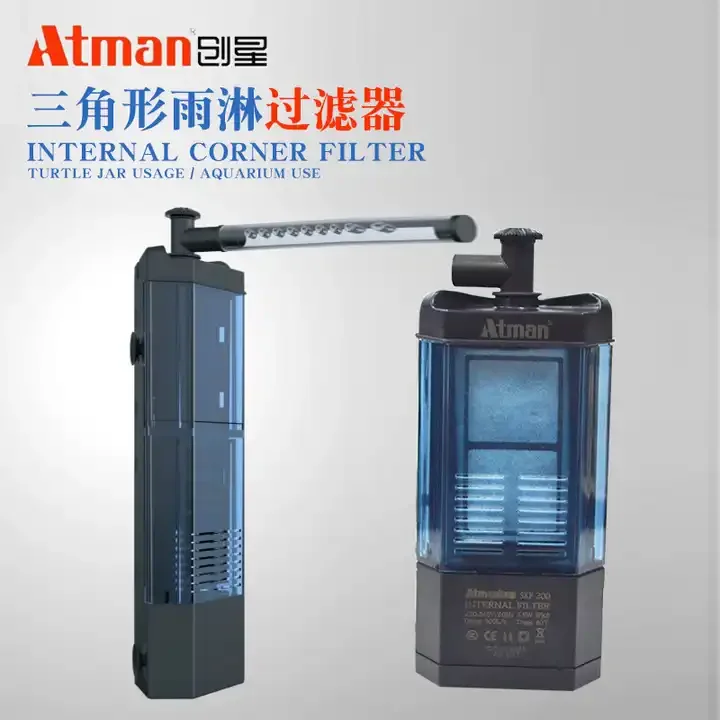 ATMAN SKF-200 SKF-300 20-40CM Aquarium Fish Top Filter Submersible Pumps Oxygen Triple Filtration Fight