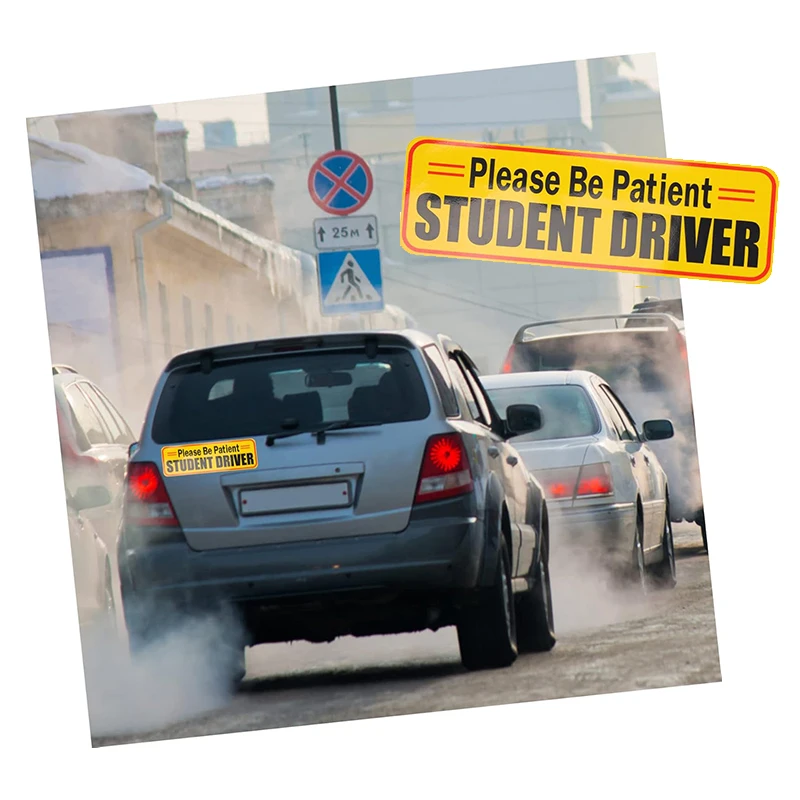 Baby on Board Danger Student New Senior Driver Magnet Reflective Bumper Sticker Car Magnetic Safety Warning Caution Sign