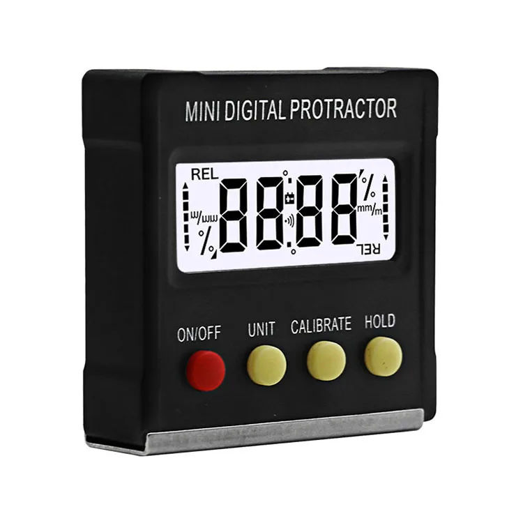 Mini Digital Protractor Inclinometer Electronic Level Box Magnetic Base