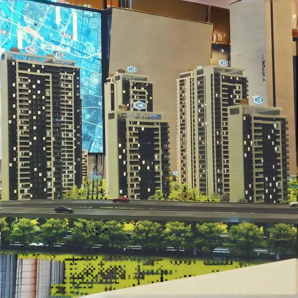 Architectural Maquette 3D Plastic Construction Projects Scale Model of Buildings and Villas