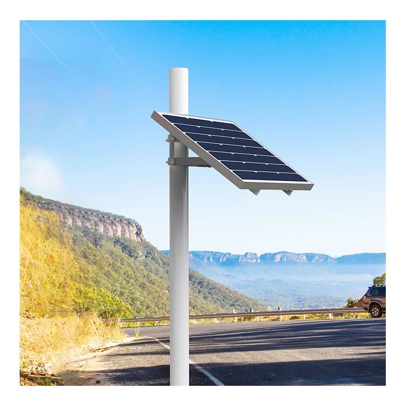 power system solar dc12v solar security system solar pole battery active poe solar panel with inbuilt battery