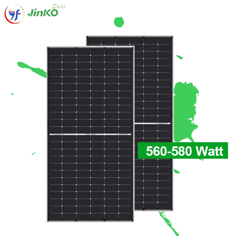 jinko on grid solar system  pannello solare tiger neo  price in pakistan jinko solar panel 550 560 575 580 585 watt bificial