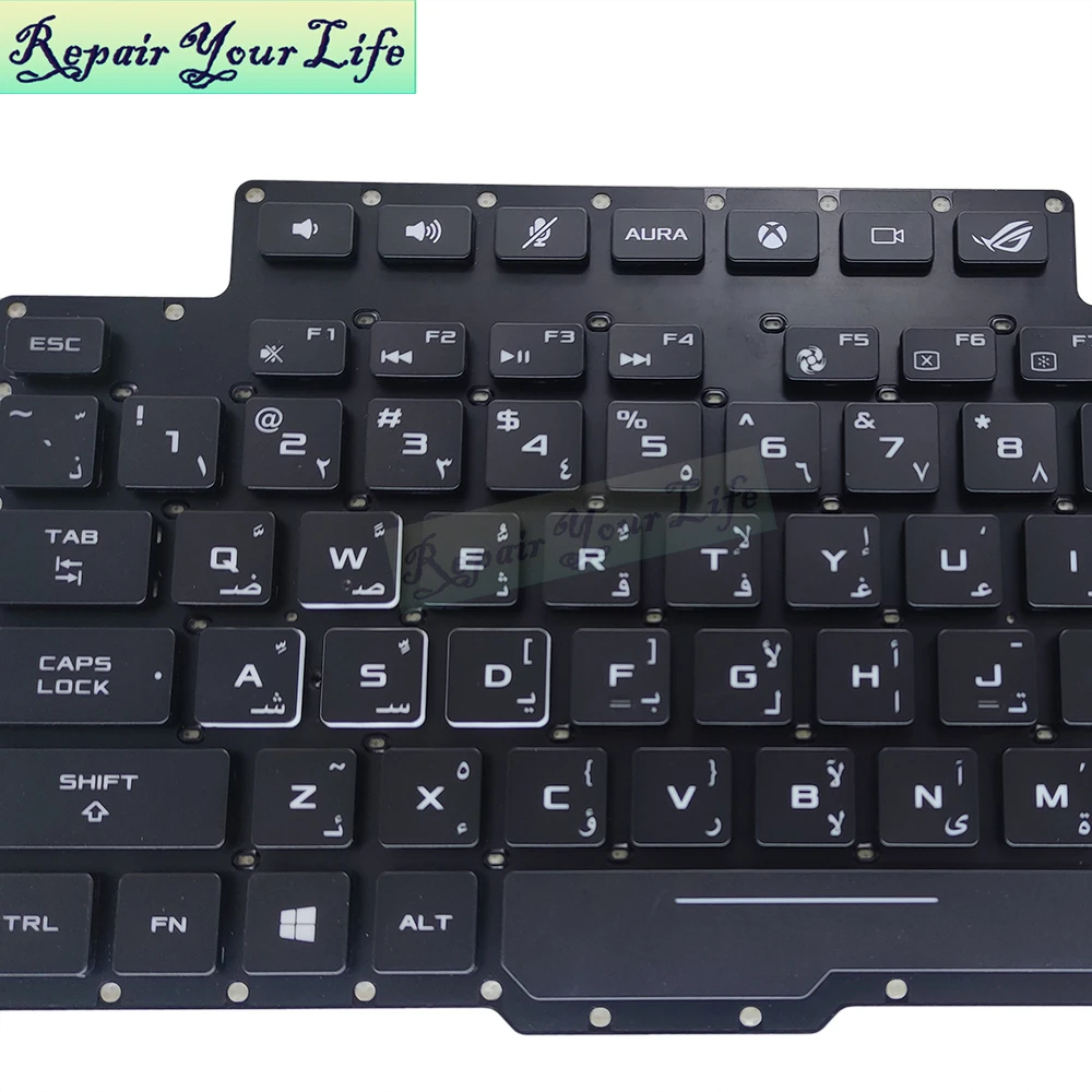 Клавиатура с RGB-подсветкой для Asus ROG G703VI G703 G703GI G703GS 0KN1-2L2AR21 0KNR0-E610AR00 AR игровая клавиатура ярким светом