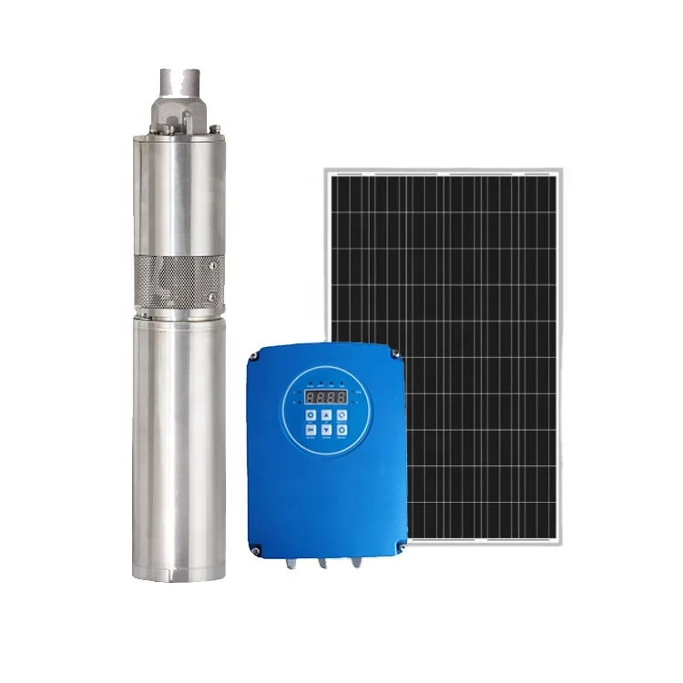 12v 24V 0.5HP Brushless Screw Impeller Dc Pumping Low Powered Submersible Solar Water Pump
