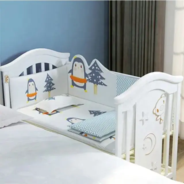 4-in-1 multifunctional baby furniture baby bed pine solid wood baby bed