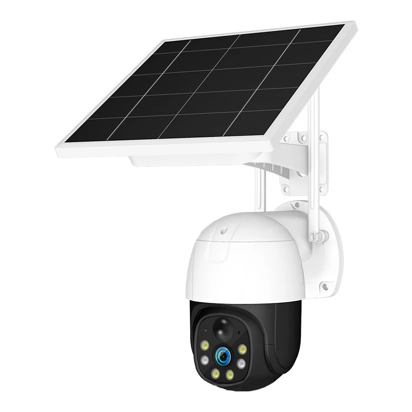 Wholesale Charging normally on rainy days 20 Meter Night Vision  4G Wifi Solar Panel Powered Remote Monitoring Ptz CCTV Camera