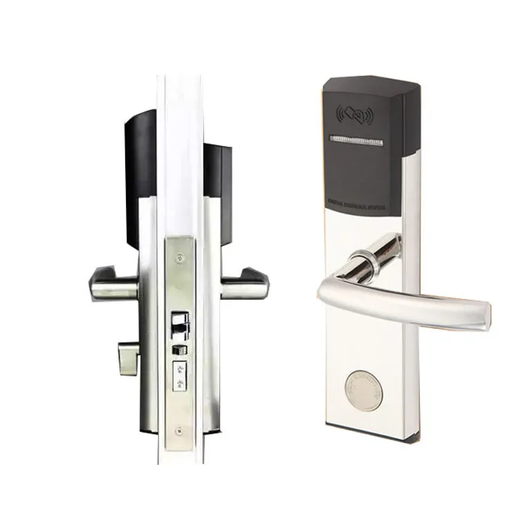 304 stainless steel electronic smart RFID card key access control hotel door lock
