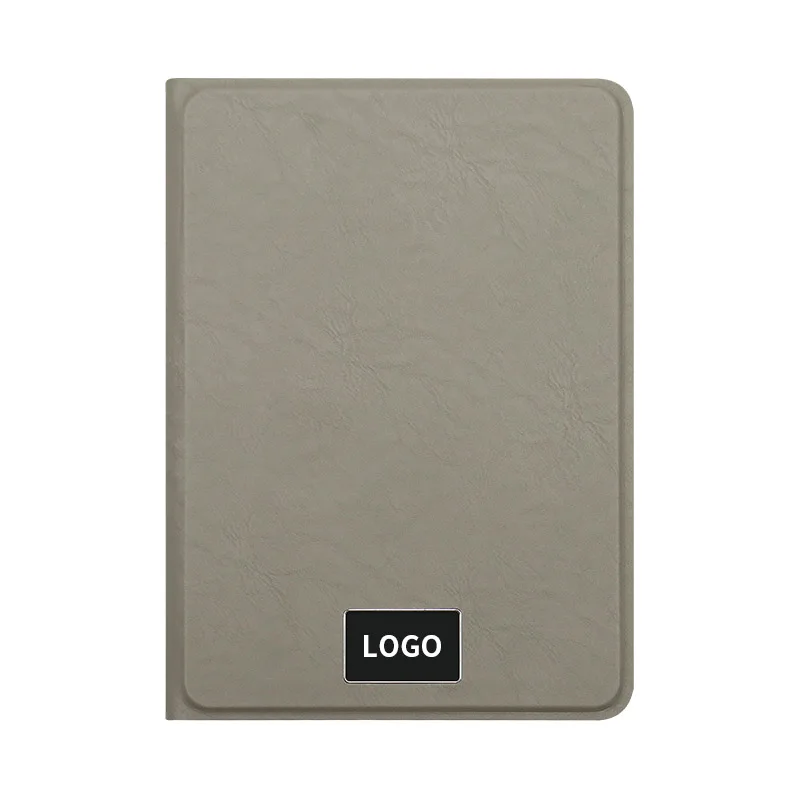 Minimally Designed Power Bank Notebook for Business Gifts Ultra-Thin 8000mAh 15W Wireless Charger Notebook with Light Up Logo