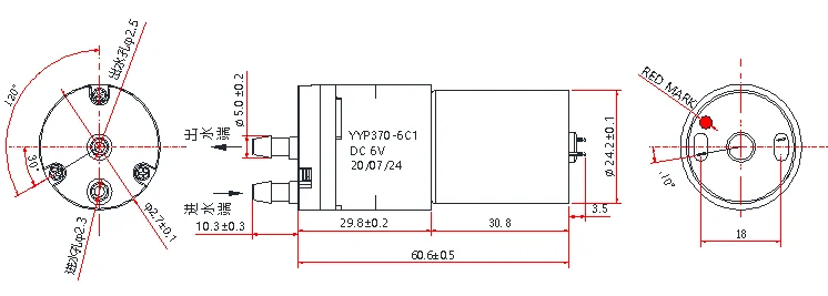 High pressure micro dc pump dc 12v dc automatic micro water spray pump electric membrane water pump