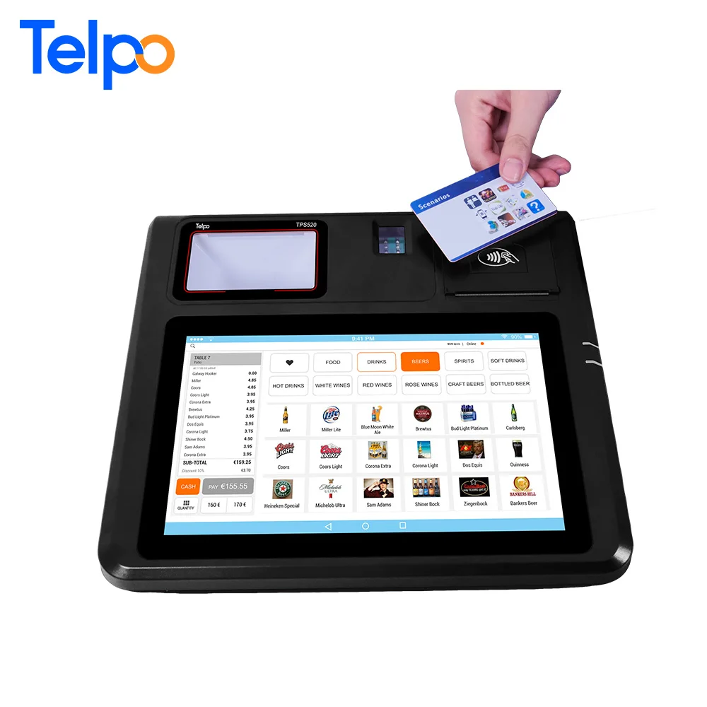 New Generation TPS520 Android 5.1 os Pos Terminal Price With 58mm Printer Thermal Driver