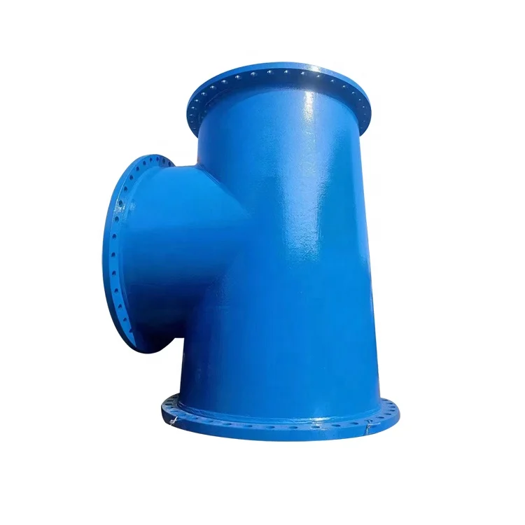 Big Size ISO2531,EN545 Ductile Iron Pipe FIttings Equal Tee All Flanged Tee