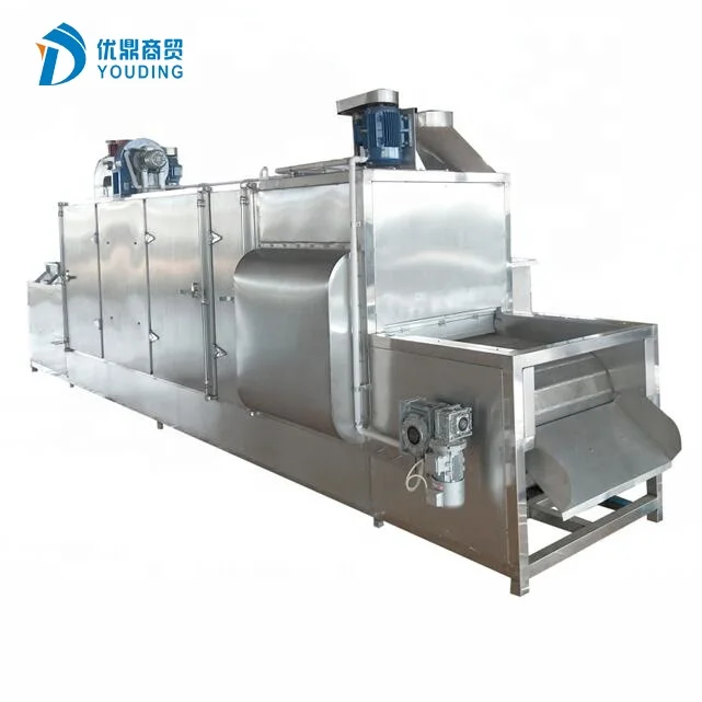 Automatic apricot washing peeling slicing drying machine