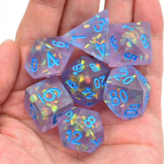 D20 7 ПК игральные кости на заказ для настольных игр