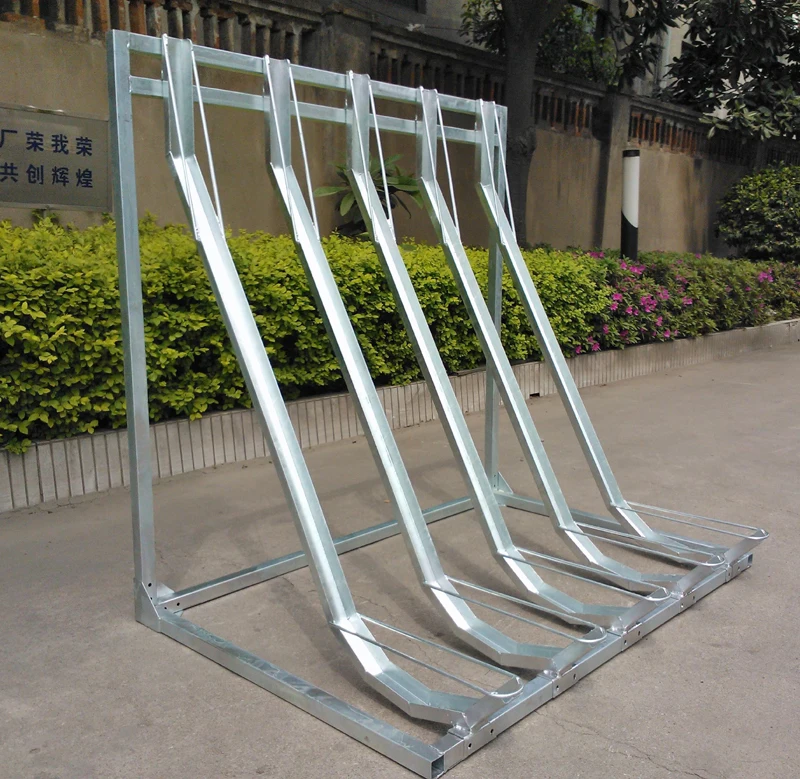 Durable commercial multi-capacity bike stop galvanized cycle rack bicycle  l-shaped parking storage stand
