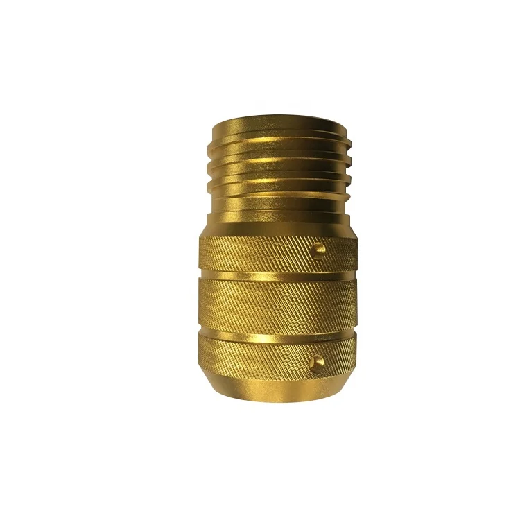 Customized cnc machined Lamp Covers Aluminum gold anodizing Led Light Housing
