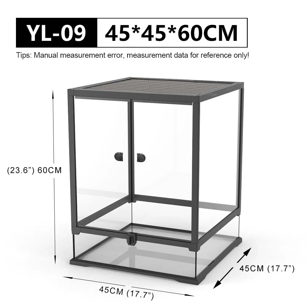 NOMOY PET Reptile glass terrarium rainforest for Bearded Dragon Tortoise Reptile Amphibian