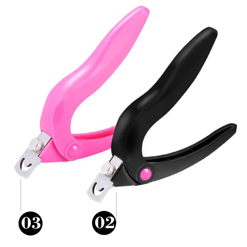 Logo custom false tips edge cuticle acrylic nail cutter for nail art