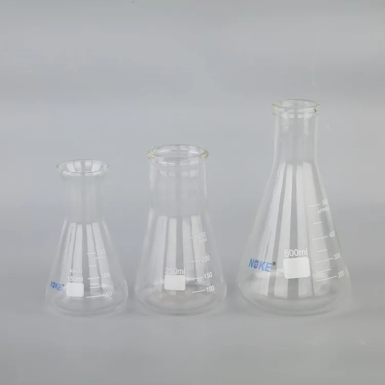  Боросиликатная колба erlenmeyer 50 мл 1000 коническая