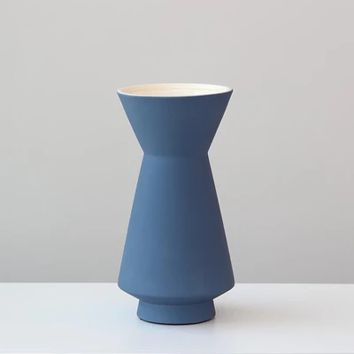 Wedding Elegant Centerpiece vase colorful Matte glazed trumpet ceramic vase