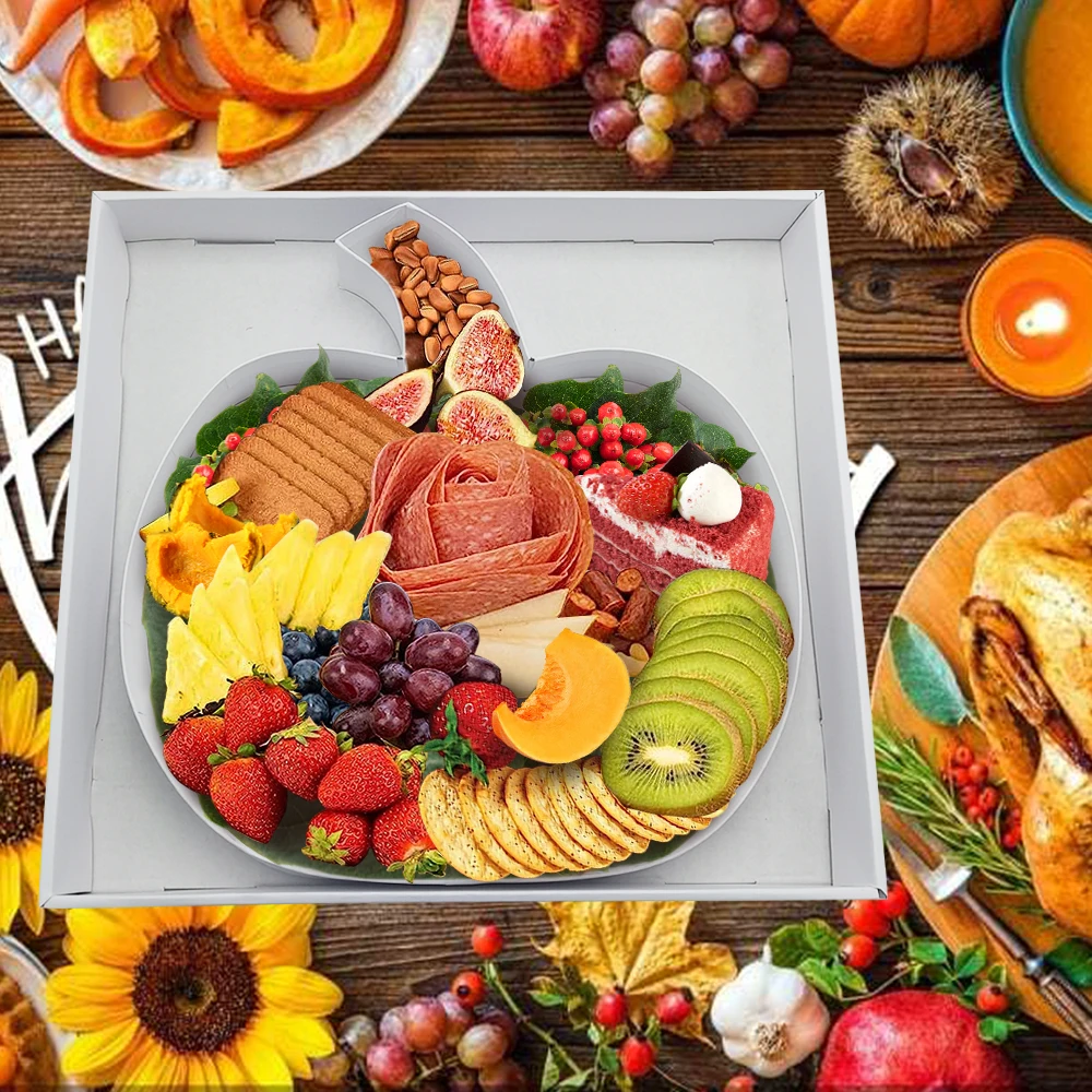 Sweet candy chocolate strawberry Clear Lid Cover Charcuterie Fillable Cardboard letter shaped box alphabet