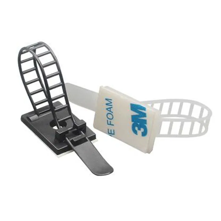 Высококачественный органайзер для кабелей, регулируемый зажим для кабеля, нейлоновый зажим для крепления на клейкой стяжке, держатель для кабельных зажимов